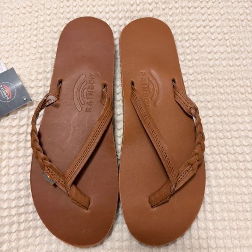 Rainbow Brown Sandals